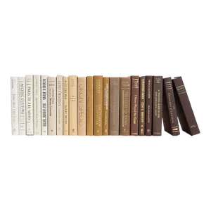 Decorative Books - Latte Ombré Books - Brown Books By The Foot