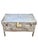Add character and history to your space with this early 20th-century metal trunk chest on stand. Featuring a beautifully...