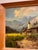 Textile J. K. Mountain Village Oil Painting, Framed For Sale - Image 7 of 12