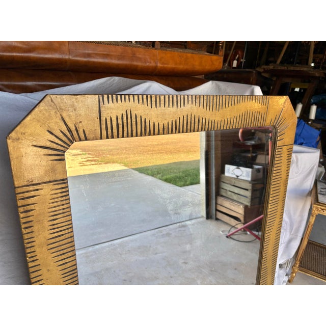 Early 20th Century French Art Deco Style Wall Mirror For Sale - Image 4 of 12