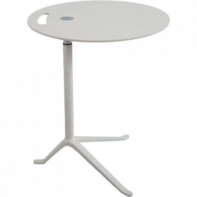 Fritz Hansen Little Friend table, model 2015, with a white table top and frame. The table appears in good condition with a...