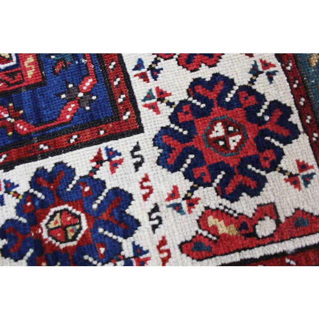 Late 19th Century Antique Hand-Knotted Talish Kazak Rug - 3′4″ × 8′4″ For Sale - Image 12 of 12
