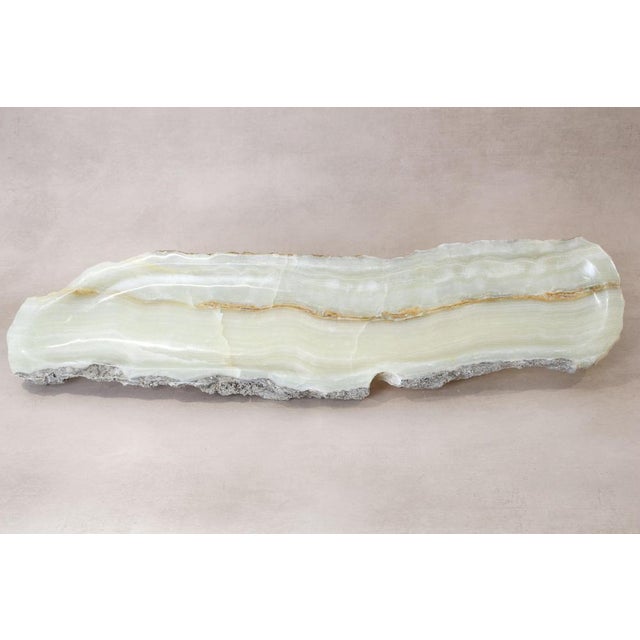 Premium Onyx Tray with Raw Edge For Sale - Image 5 of 6