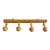 1930’s French Faux Bamboo Wooden 4-Peg Wall Mount Coat & Hat Rack For Sale
