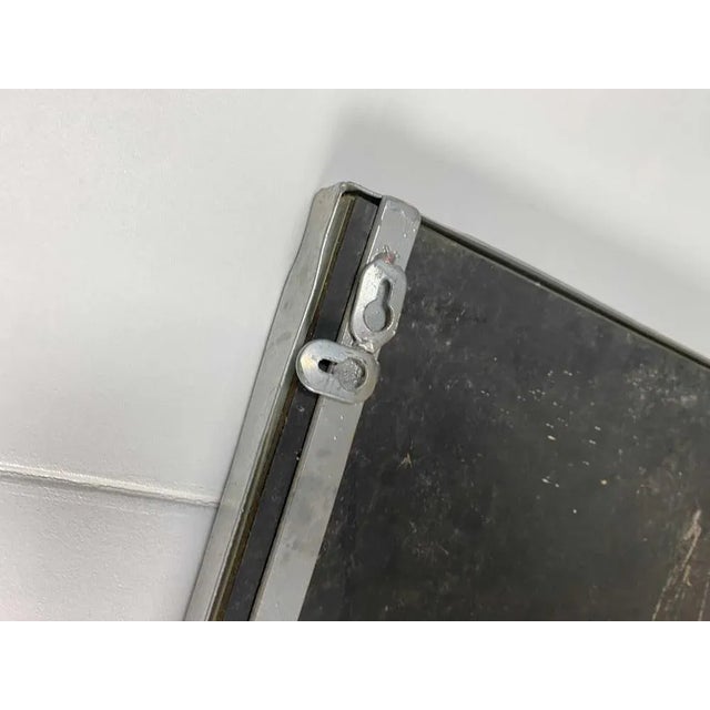 Vintage Mirror in Steel, 1970s For Sale - Image 3 of 13