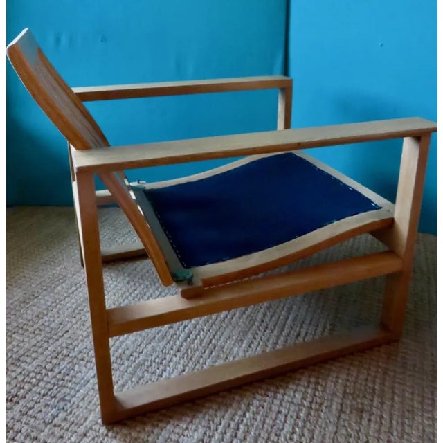 Wood Vintage Lounge Chair in Light Oak by Borge Mogensen for Fredericia, Denmark, 1965 For Sale - Image 7 of 13