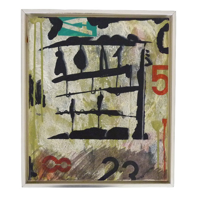 Bent Karl Jacobsen, Composition, 1995, Oil on Canvas For Sale