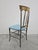 Set of Brass Chiavari Side Chairs with Baby Blue Plush Seats, 1950s For Sale - Image 6 of 15