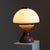 Glass Pink and White Table Lamp, 1970s For Sale - Image 7 of 9