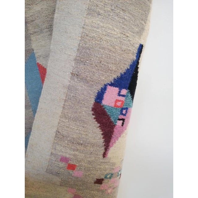 Vintage Postmodern Wool Rug, 1980s For Sale - Image 4 of 6