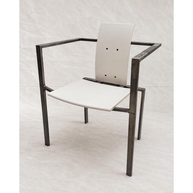 Postmodern Steel Armchair by Karl-Friedrich Förster for KFF, 1980s For Sale - Image 6 of 9
