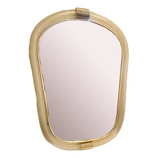 Torciglione Murano Glass Wall Mirror by Simoeng For Sale
