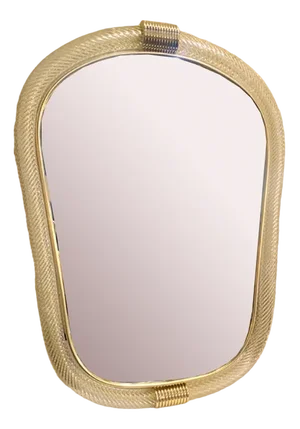 Torciglione Murano Glass Wall Mirror by Simoeng