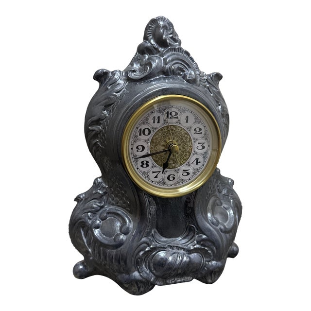 Vintage Ornate Mantel Clock For Sale