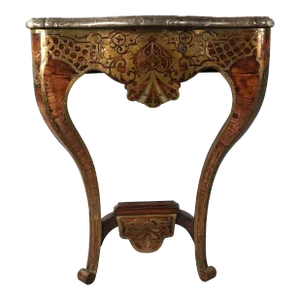 Circa 1760 French Console Table in the Style of Andre Charles Boulle