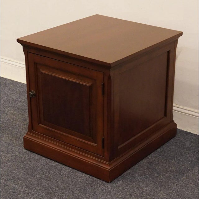 Ethan Allen Ethan Allen Townhouse Collection 23" Accent End Table / Media Component Cabinet 30-9731 For Sale - Image 4 of 12