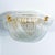 Curved Clear Gold Glass Messing Flush Mount from Venini, 1970 For Sale - Image 8 of 16