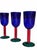 Mid 20th Century Vintage Color Blocked Acrylic Party Glasses by Precisioncraft- Set of 8 For Sale - Image 5 of 12