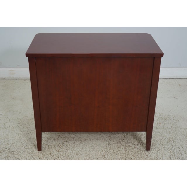 Cherry 3 Drawer Regency Style Bachelor Chest For Sale - Image 12 of 12