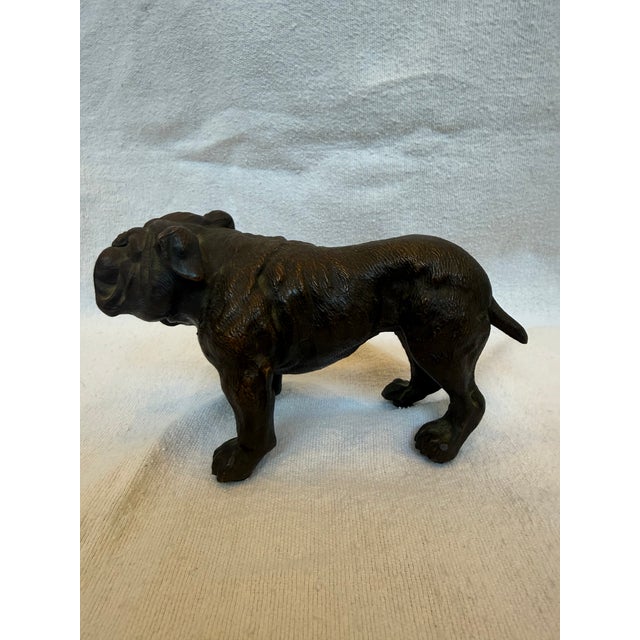Metal 1930s Cast Iron Bulldog For Sale - Image 7 of 12