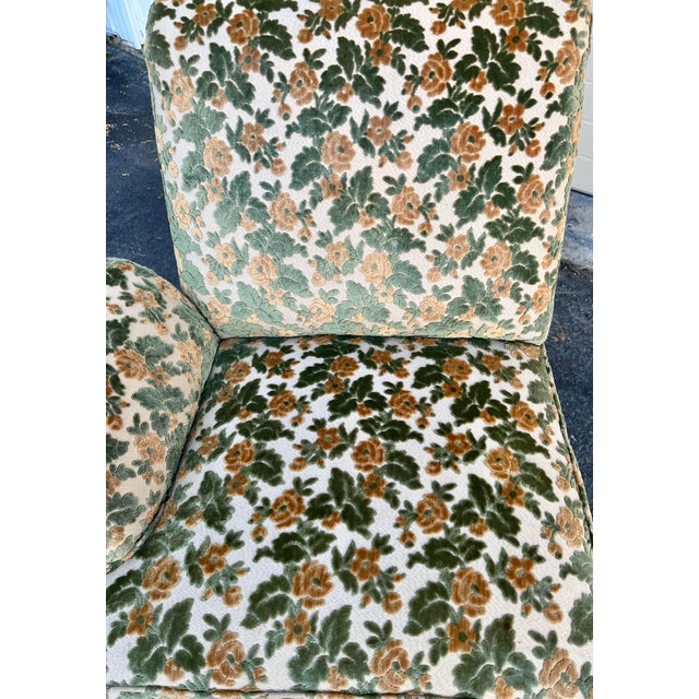 Early 20th Century Vintage English One Arm Slipper Chair For Sale - Image 5 of 5