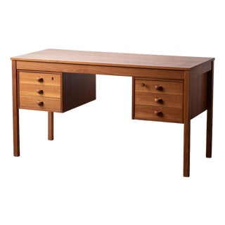 Teak Desk by Domino Møbler For Sale
