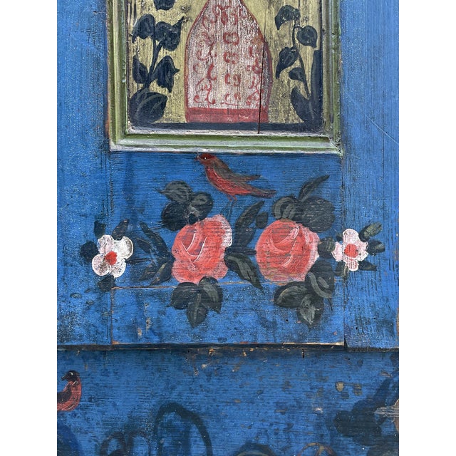 Antique Blue Painted Cupboard, 1850 For Sale - Image 18 of 18