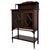 A beautifully crafted early 20th-century English Edwardian display cabinet, finely constructed in mahogany and...