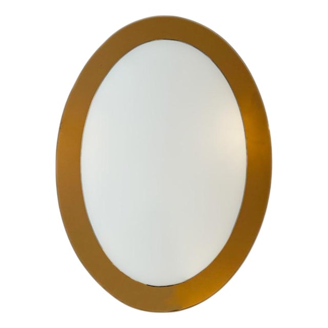 Oval Glass Wall Mirror For Sale