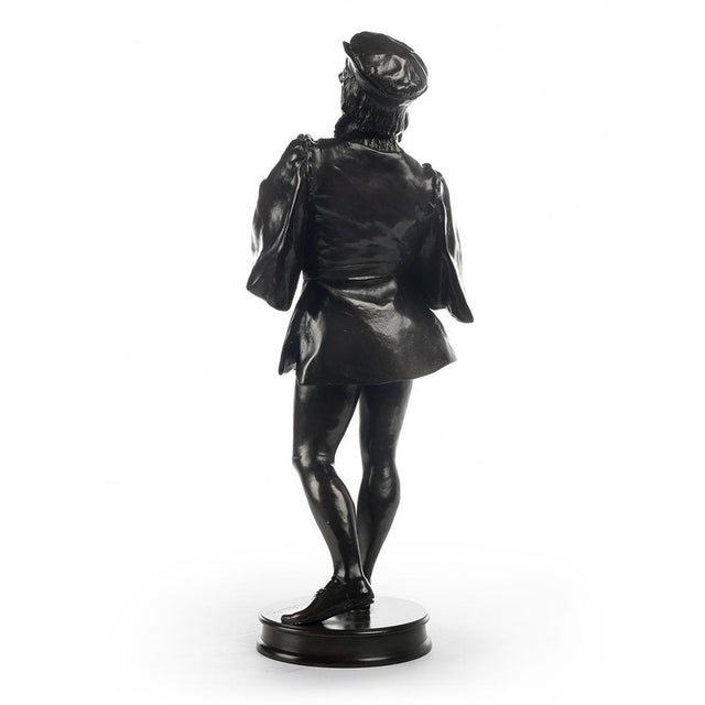 Bronze with brown patina '''' Gringoire '''' by Paul Filhastre. (1859-1948) bronze sculpture of the nineteenth century....