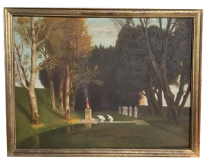 E.Hansulmann, The Sacred Grove, 1920s, Oil on Canvas