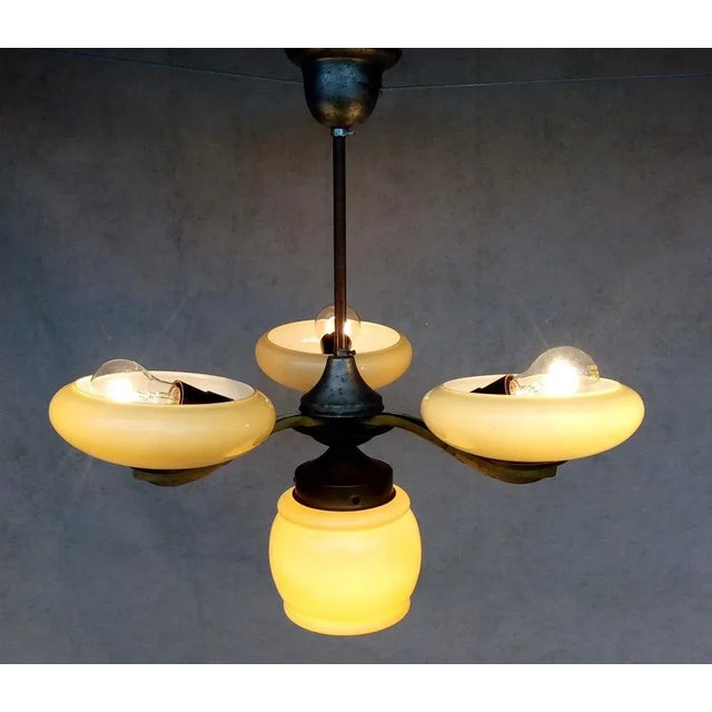 Art Nouveau Hanging Lamp, 1900 For Sale - Image 4 of 17