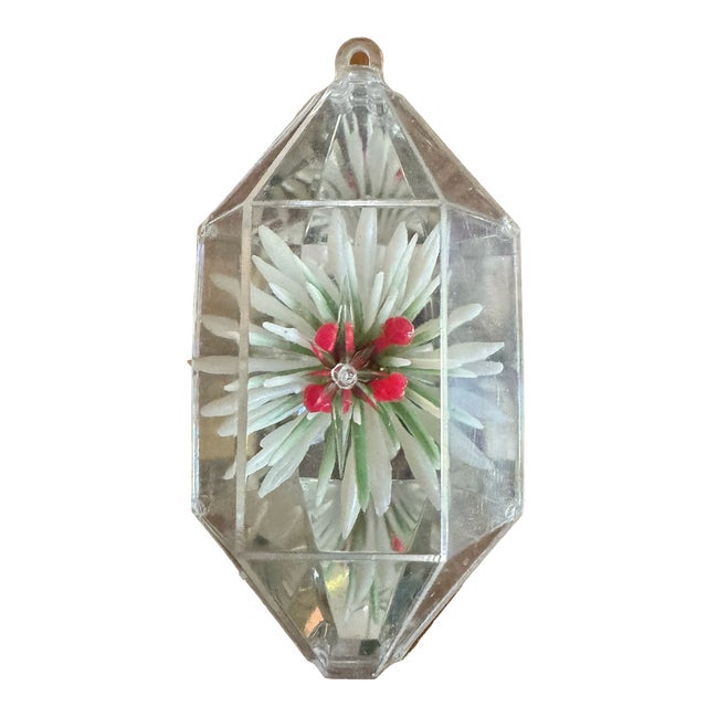 Transparent Vintage 1960s Jewelbrite Botanical & Bird Christmas Ornaments — Set of 14 For Sale - Image 8 of 14