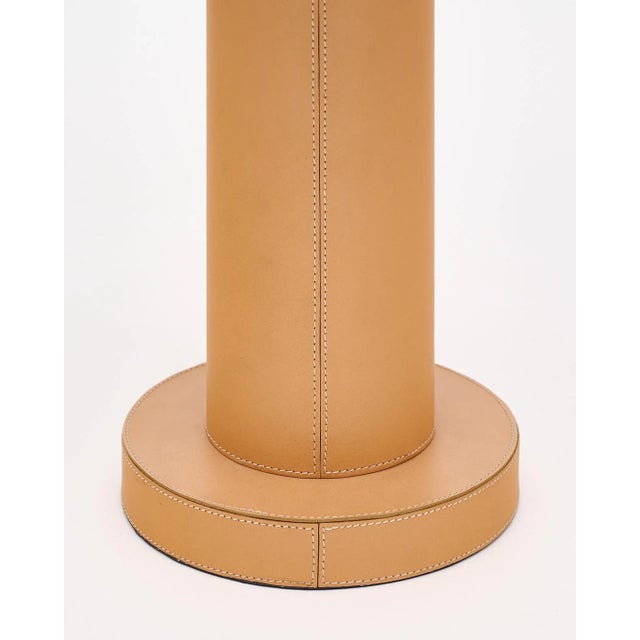 Vintage Leather Table Lamps For Sale In Austin - Image 6 of 9