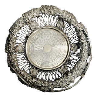 Art Nouveau Fruit Basket from Norblin, Poland, 1900s For Sale