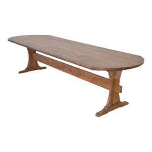 Custom Farm Table in Reclaimed Heart-Pine, Built to Order