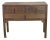 Aged Elm Wood 3-Drawer Side or Console Table For Sale