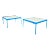 Pair of Vintage Mid Century Modern Side-Coffee "1966 Collection" Tables by Richard Schultz for Knoll For Sale