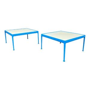 Pair of Vintage Mid Century Modern Side-Coffee "1966 Collection" Tables by Richard Schultz for Knoll