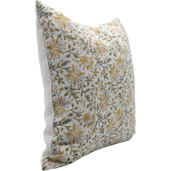 Elevate your home décor with the timeless elegance of the Neerabel block print pillow cover by Fabdivine. Handcrafted on...