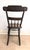 American Antique Half Spindle Plank Seat Chair 19th Century For Sale - Image 3 of 10