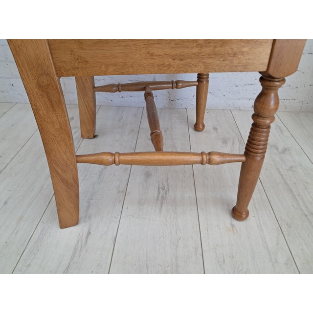 Vintage French Country Dining Chairs in Oak, 1980, Set of 4 For Sale - Image 15 of 18