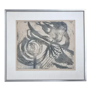 A Vintage 1974 Artist Proof "The Rain Maker" by East Coast Artist Elinor Anderson Bynum