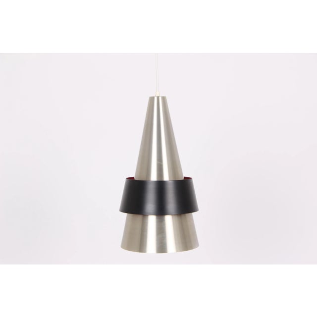 Metal Corona Pendant Lamp by Johannes Hammerborg for Fog & Mörup, 1950s For Sale - Image 7 of 7