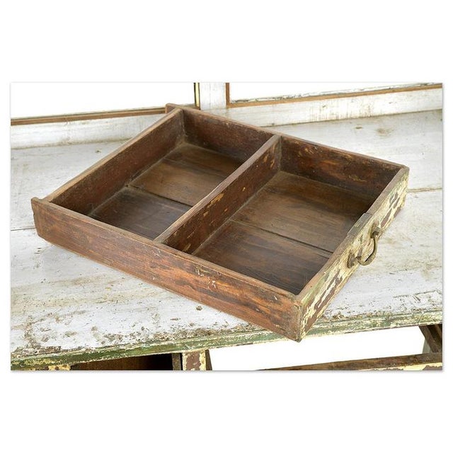 Wood Wood Desk with Display For Sale - Image 7 of 10