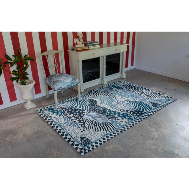 Madcap Cottage Under A Loggia Windsor Park Blue Indoor Outdoor Area Rug 8 X 10 Chairish