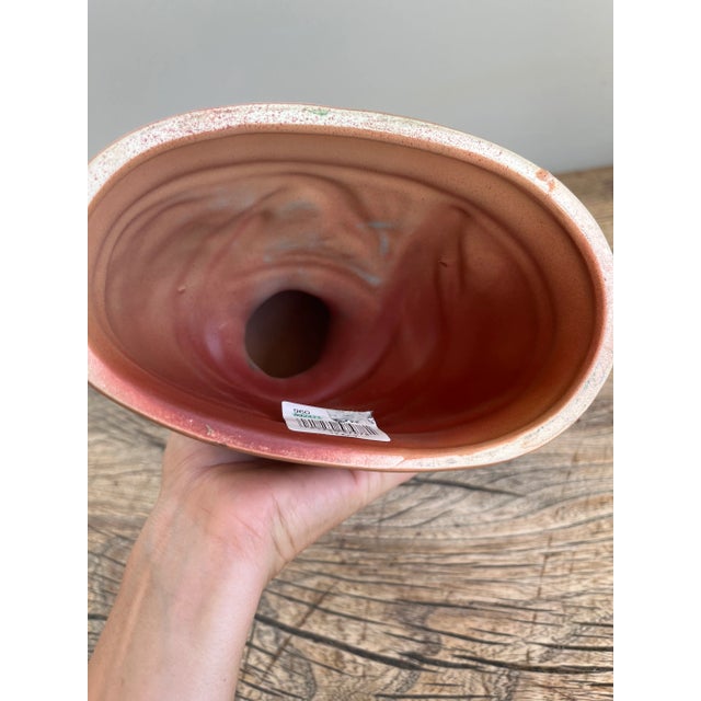 Vintage Art Nouveau Mid Century Modern Italian Ceramic Woman's Bust For Sale - Image 4 of 8