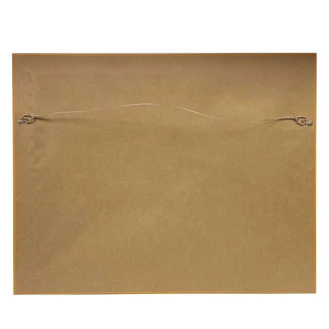 Accurate reproduction of the original oil painting, this image is printed on canvas, mounted to a board and treated with a...