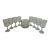 Vintage Bartlett Collins Etched Glass Goblets & Ice Bucket Set – 9 Pieces For Sale