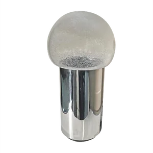 Steel and Murano Glass Table Lamp from Mazzega, 1960s